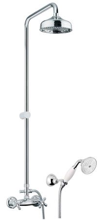 Душевая стойка Fiore 01CR0620 настенная цвет хром