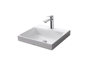 Раковина керамическая Toto LW1615CB#XW 50х50 полувстраиваемая цвет белый