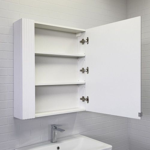 Зеркало-шкаф Comforty Лима 00-00006135CF 70х80 подвесной цвет белый - фото 4