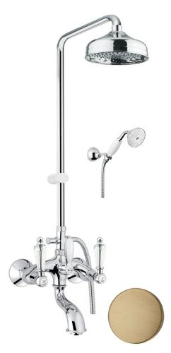 Душевая стойка Fiore 08ZZ0615 настенная цвет бронза - фото 2