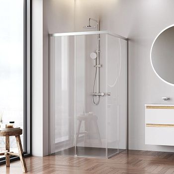 Душевой уголок Am.Pm X-joy W94G-403-100100-MТ1К 100х100 стекло прозрачное профиль хром без поддона