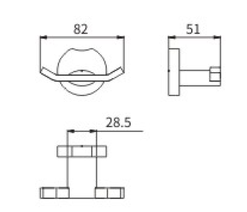 Крючок CeramaLux Loft 53901A - фото 2