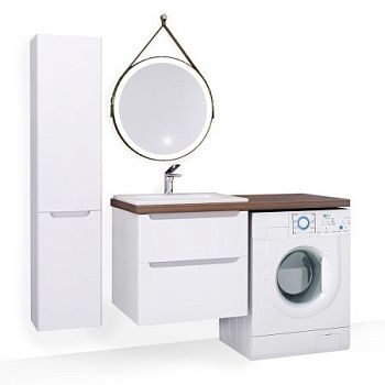 Столешница Jorno WOOD на стиральную машину Wood.06.122/DW 120х50 подвесная цвет коричневый