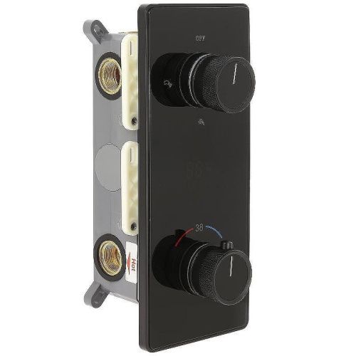 Душевая система ALMAes Tiber TVZ-8805 встраиваемая в стену цвет черный с термостатом - фото 4