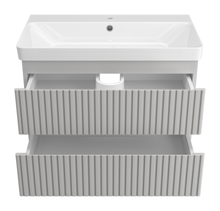 Тумба под раковину Brevita Victory VIC-07080-0302Я 80х50 подвесная цвет серый