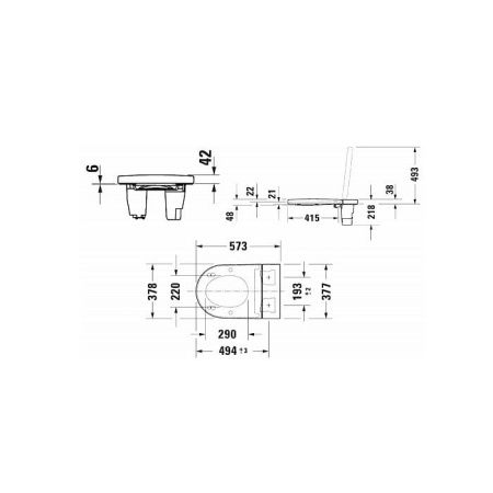 Крышка сиденье для унитаза Duravit SensoWash 612001012002310
