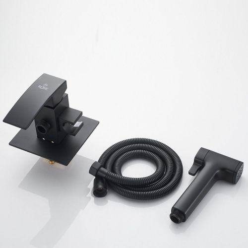 Гигиенический душ со смесителем Rose R1505H-2 черный - фото 4