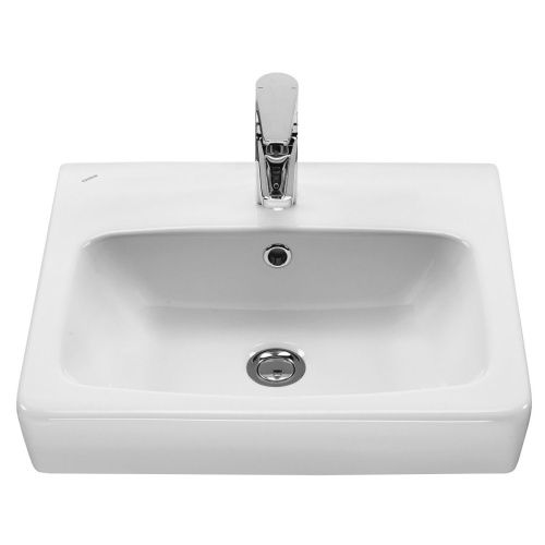 Раковина из сантехнического фарфора Santek Нео WH302184 50х40 накладная цвет белый - фото 2