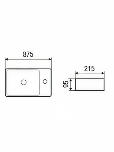 Раковина из сантехнического фаянса WeltWasser WW SK 10000004592 40х20 подвесная цвет белый - фото 2