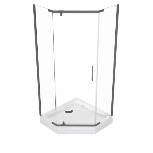 Душевой уголок Тритон Дека Щ0000073926 100х100 стекло прозрачное профиль хром с поддоном - фото 3