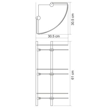 Полка в ванную комнату WasserKRAFT 3633
