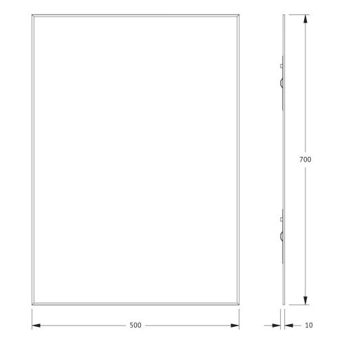 Зеркало Evoform Standard BY 0213 50х70 подвесное - фото 2