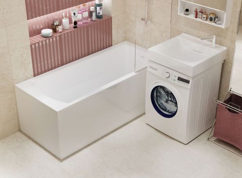 Ванна акриловая 1MarKa PRIME 01пра1875 180х75 пристенная прямоугольная без каркаса - фото 4