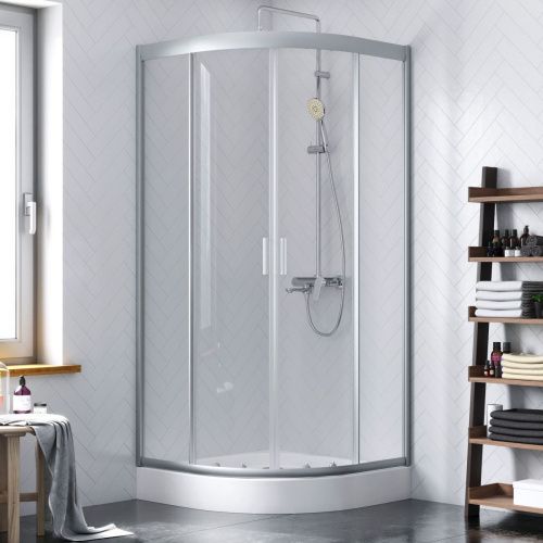 Душевой уголок Damixa Skyline DX35WG-301-090MT 90х90 стекло прозрачное профиль хром без поддона