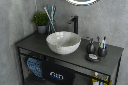 Раковина керамическая Gid Esfera 54435 30х30 накладная цвет многоцветный без отверстий под смеситель - фото 5