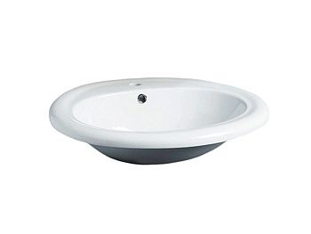 Раковина из сантехнического фаянса Simas S 51 1 hole 60х60 встраиваемая цвет белый