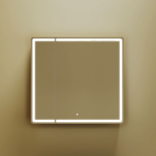 Зеркало-шкаф Sancos Mirror MI80ECH 80х70 подвесной цвет коричневый - фото 3