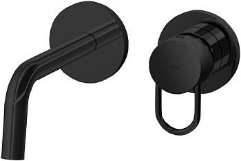 Смеситель для раковины Paffoni Joker JK006NO70 встраиваемый в стену черный