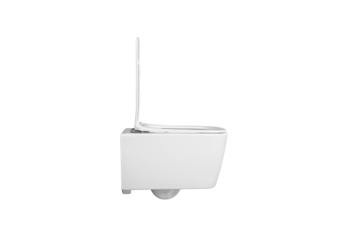Унитаз подвесной Aquatek ЛИБРА NEW AQ1148N-00 белый с сиденьем микролифт безободковый каскадный смыв - фото 3