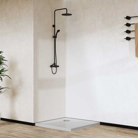 Душевой поддон акриловый Vincea H50 VST-5AS-9090 90х90 белый с каркасом