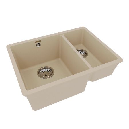 Кухонная мойка LeMark Sinara 550.2-u 9910080 55х40 цвет бежевый поверхность матовая