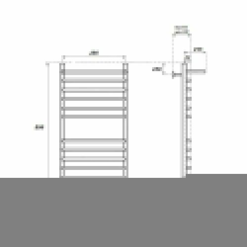 Полотенцесушитель водяной Point Альфа PN05148SP 45х80 хром - фото 2