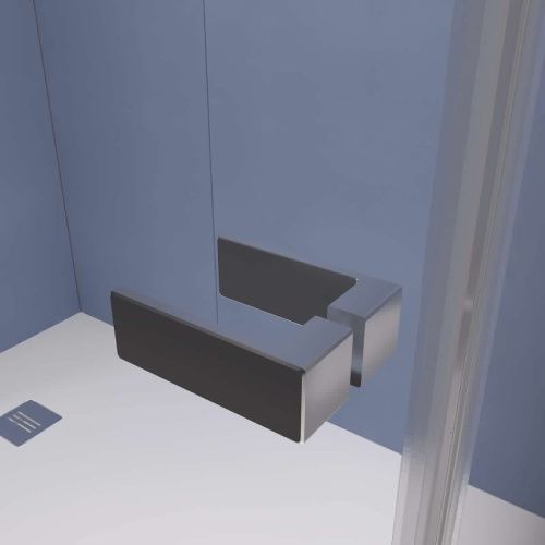 Душевой уголок RGW Stilvoll 353204009-21 100х90 стекло матовое профиль хром без поддона - фото 4