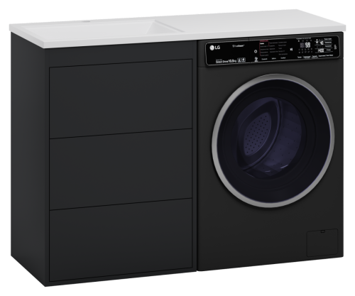 Тумба под раковину Brevita Grafit GRA-01060-013Я 60х50 напольная цвет черный - фото 5