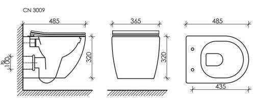 Инсталляция с кнопкой + унитаз Ceramica Nova Balance/Forma CN3009_121002MB - фото 4