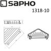 Полка в ванную комнату Sapho DIAMOND 1318-10