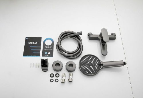 Смеситель для ванны и душа BELZ B61713-3 настенный оружейная сталь - фото 3