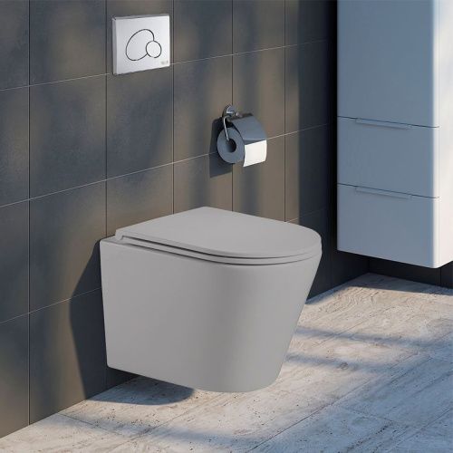 Унитаз подвесной WeltWasser 10000010281 белый с сиденьем микролифт безободковый смыв торнадо - фото 2