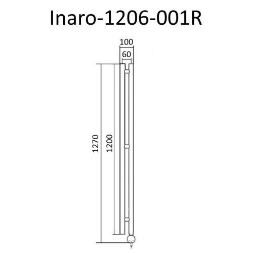 Полотенцесушитель электрический Маргроид Inaro Inaro-1206-001R 10х125 хром - фото 2