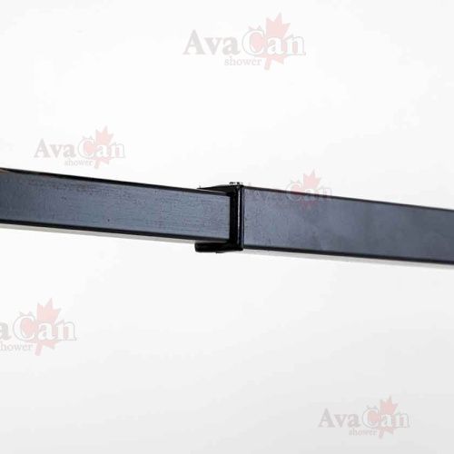 Душевая перегородка AvaCan MB100MT 110х200 стекло с рисунком профиль черный - фото 5