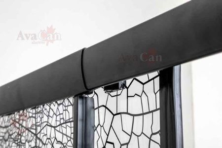 Душевой уголок AvaCan FB2-190-SB90 90х90 стекло тонированное профиль черный без поддона