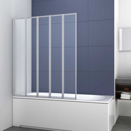 Душевая шторка на ванну Vincea VSB-32120CL 120х140 стекло прозрачное профиль хром ориентация универсальная