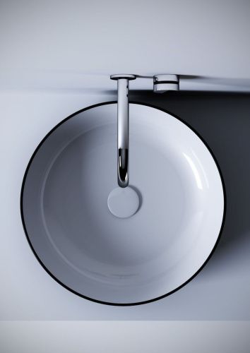 Раковина керамическая Olympia Metamorfosi MET4245001 50х50 накладная цвет белый - фото 3