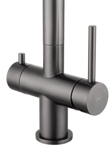 Смеситель для кухни Wonzon & Woghand WW-3211-BGG на мойку серый - фото 4