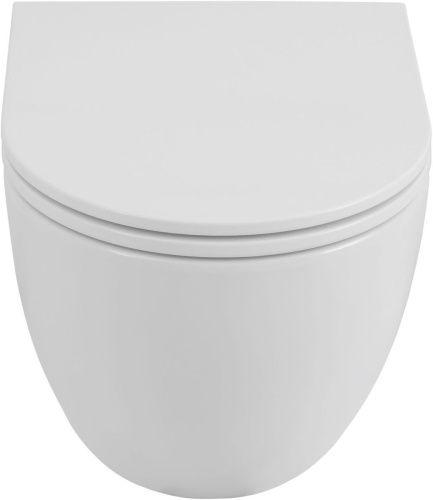 Чаша унитаза подвесная Allen Brau Priority Tornado 4.31009.20 цвет белый без сиденья безободковая смыв торнадо - фото 3