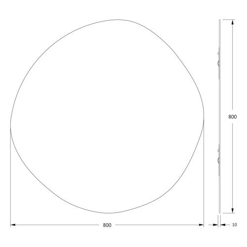 Зеркало Evoform Essence BY 0326 80х80 подвесное - фото 2