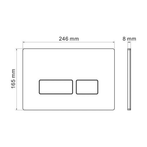 Инсталляция + кнопка смыва Grossman Pragma 97.03.310 - фото 4