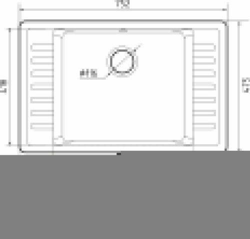 Кухонная мойка Granfest Quarz 71 темно-серый 75х50 цвет серый поверхность матовая - фото 3