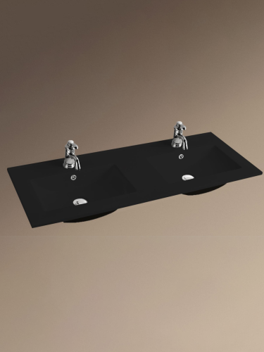 Раковина из сантехнического фаянса WeltWasser WW SK 10000005570 50 см встраиваемая цвет черный - фото 2