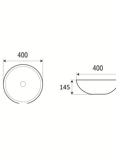 Раковина из сантехнического фаянса WeltWasser WW SK 10000003852 40х40 подвесная цвет белый без отверстий под смеситель - фото 2