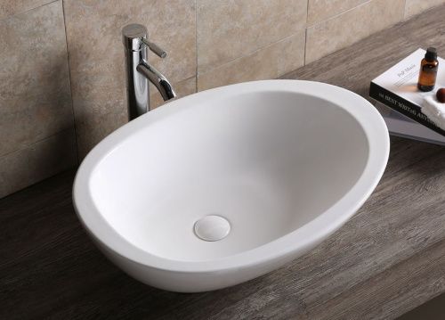 Раковина из сантехнического фарфора Cerutti SPA CR1005 70х50 накладная цвет белый без отверстий под смеситель