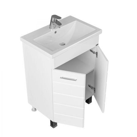 Тумба под раковину СанТа Омега 207044 60х40 напольная цвет белый