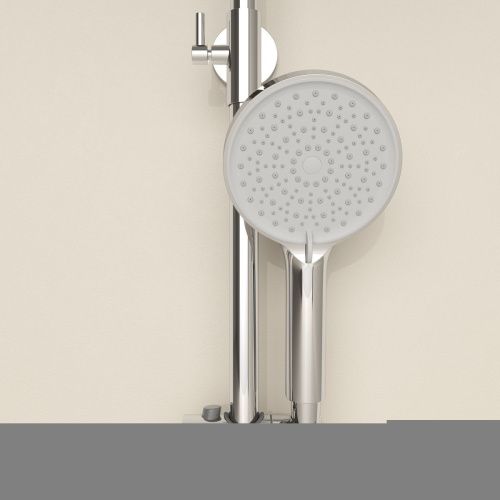 Душевая стойка Sancos Teo SC11001CH настенная цвет хром с термостатом - фото 5