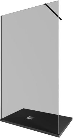 Душевая перегородка Allen Brau Infinity 3.21022.BBA.T 120х200 стекло тонированное профиль черный