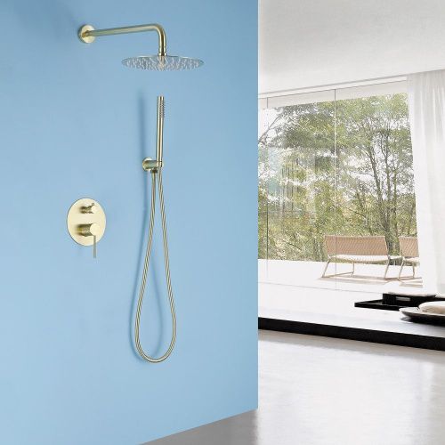 Душевая система Abber AF8818G встраиваемая в стену цвет золото - фото 2