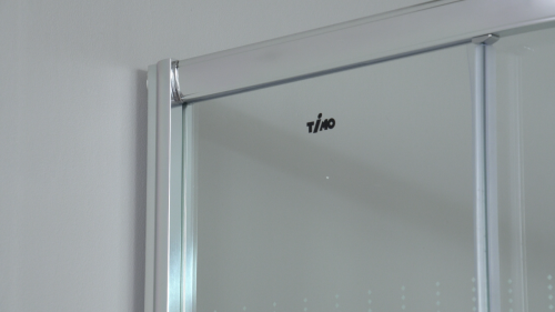 Душевой уголок Timo TL-1102R 100х100 стекло прозрачное профиль хром с поддоном - фото 3